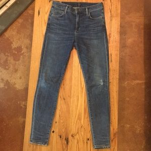Citizens of Humanity high rise skinny jeans.